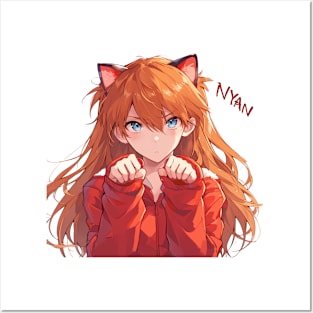 cat asuka Posters and Art